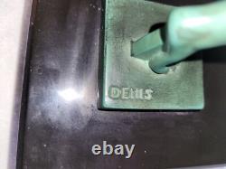 Nude Dancer with Art Deco Balls Signed DENIS for Lewerrier