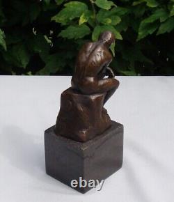 Nude Figure Sculpture in Art Deco Style and Solid Bronze