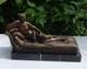 Nude Lady Sculpture, Sexy Art Deco / Art Nouveau Style Bronze Statue