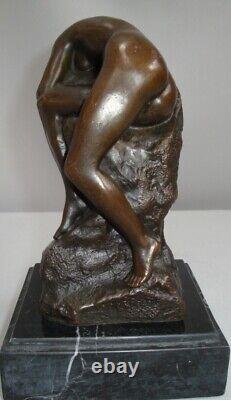 Nude Lady Sexy Style Art Deco Style Art Nouveau Bronze Statue Sculpture Demoiselle