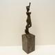 Nude Sexy Dancer Statue Sculpture Pin-up Style Art Deco Style Art Nouveau Bronze