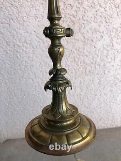 Old 19th-century Bronze Office Lamp