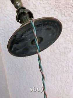 Old 19th-century Bronze Office Lamp