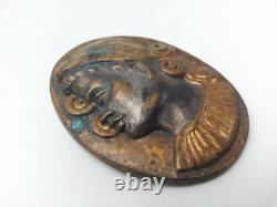 Old Art Deco period bronze brooch