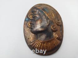 Old Art Deco period bronze brooch