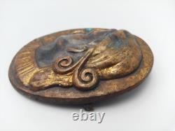 Old Art Deco period bronze brooch