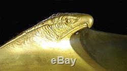 Old Art Incrier New Bronze Eagle Royal With Claws Jugendstil