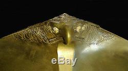 Old Art Incrier New Bronze Eagle Royal With Claws Jugendstil