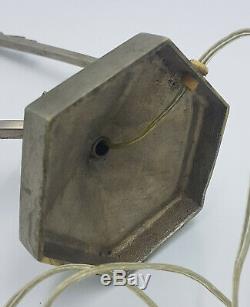 Old Light Pilot Lamp Art Deco Bronze Nickele For Muller Galle Daum