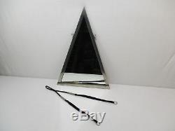 Old Mirror Ice Art Deco Design 1930 Modernism Bronze Chrome Glass Mirror