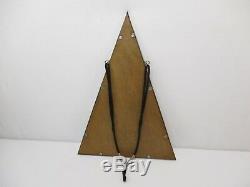 Old Mirror Ice Art Deco Design 1930 Modernism Bronze Chrome Glass Mirror