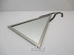 Old Mirror Ice Art Deco Design 1930 Modernism Bronze Chrome Glass Mirror