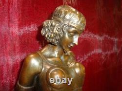 Oriental Sexy Style Statue Sculpture Art Deco Art Nouveau Massive Bronze