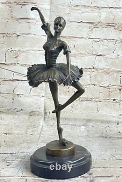 Original Art Deco Bronze Statue of a Gypsy Dancer 13 Sexy Ballerina Girl