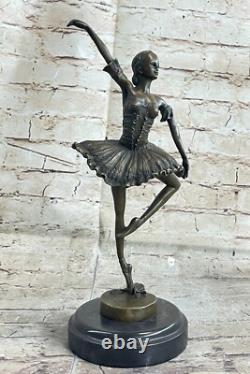 Original Art Deco Bronze Statue of a Gypsy Dancer 13 Sexy Ballerina Girl