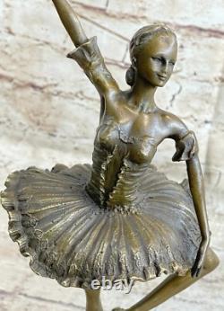 Original Art Deco Bronze Statue of a Gypsy Dancer 13 Sexy Ballerina Girl
