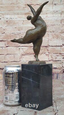 Original Art Deco Signed Bronze Ballerina Figurine Sculpture