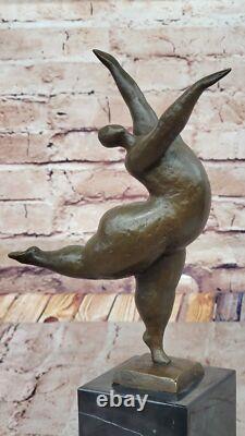 Original Art Deco Signed Bronze Ballerina Figurine Sculpture