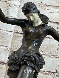 Original Nick Gypsy Bronze Dancer Sculpture Figure Art Deco New Lost Wax