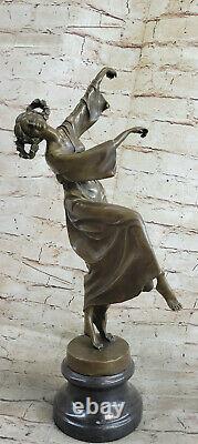 Original Spanish Gypsy Bronze Dancer Sculpture Figure Art Deco New