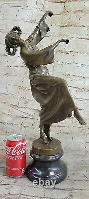 Original Spanish Gypsy Bronze Dancer Sculpture Figure Art Deco New