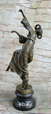 Original Spanish Gypsy Bronze Dancer Sculpture Figure Art Deco New