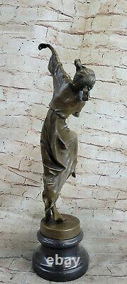 Original Spanish Gypsy Bronze Dancer Sculpture Figure Art Deco New