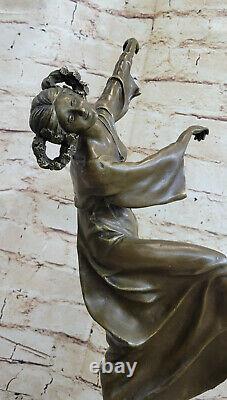 Original Spanish Gypsy Bronze Dancer Sculpture Figure Art Deco New