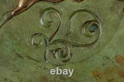 Ove Fritz Rasmussen, Danish bronze roulette. Art Deco bronze plate