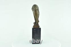 Owl Bird Animal Sculpture Statue in Art Deco and Art Nouveau Style