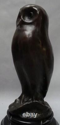 Owl Bird Animal Statue Sculpture Art Deco Art Nouveau Style