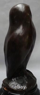 Owl Bird Animal Statue Sculpture Art Deco Art Nouveau Style
