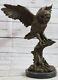Owl Bird Faun Art Deco Style Art Nouveau Style Bronze Statue Sculpture