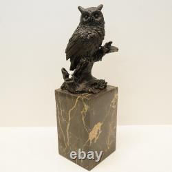 Owl Bird Sculpture Statue, Animal Style, Art Deco Style, Art Nouveau Style