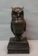 Owl Statue Sculpture In Art Deco And Art Nouveau Styles