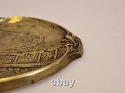 P. Lasserre Olympic Games Paris 1924 Oval Bronze Bowl Salute
