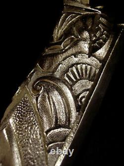 P. Maynadier Wall Art Deco Bronze Nickel & Glass Pressed Tulip 1930