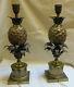 Pair Of Bronze Pineapple Lamps Maison Charles