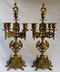 Pair Of Candelabras Of An Ancient Bronze Chimney Trim