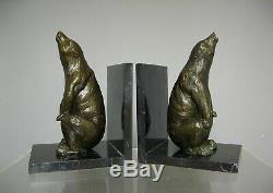 Pair Of Greenhouse Books. Bear In Bronze