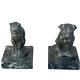 Pair Of Greenhouse Pounds Dog And Cat Art Deco Leverrier
