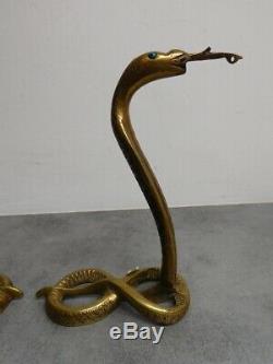 Pair Of Legs Lamp Art Deco Bronze Serpent