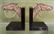 Pair Of Art Deco Bronze Patina Horse Bookends