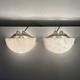 Pair Of Art Deco Wall Sconces Alabaster Silvered Bronze Parrot Decor