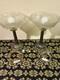 Pair Of Art Deco Bronze Bedside Lamps With Bowls, Signed Ezan