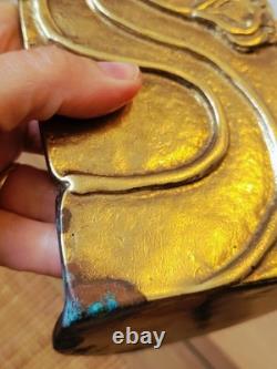 Pair of Art Nouveau Gilt Bronze Bookends