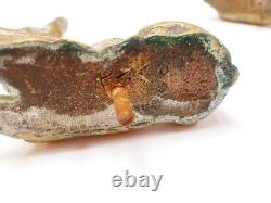 Pair of Bookends Animal Sculpture Reclining Does Bronze Art Deco Greek