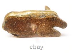 Pair of Bookends Animal Sculpture Reclining Does Bronze Art Deco Greek