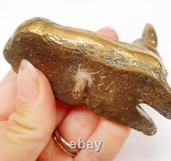 Pair of Bookends Animal Sculpture Reclining Does Bronze Art Deco Greek