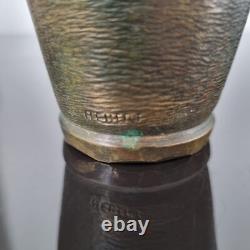 Pair of Bronze Vases Signed HEBERT 1920 ART DECO